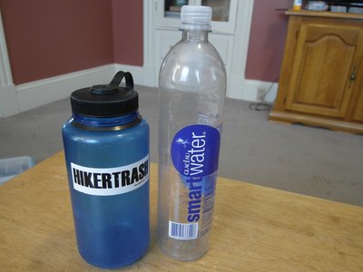 Nalgene and Disposable water bottle